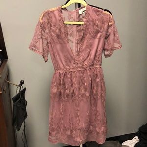 Lace mauve dress